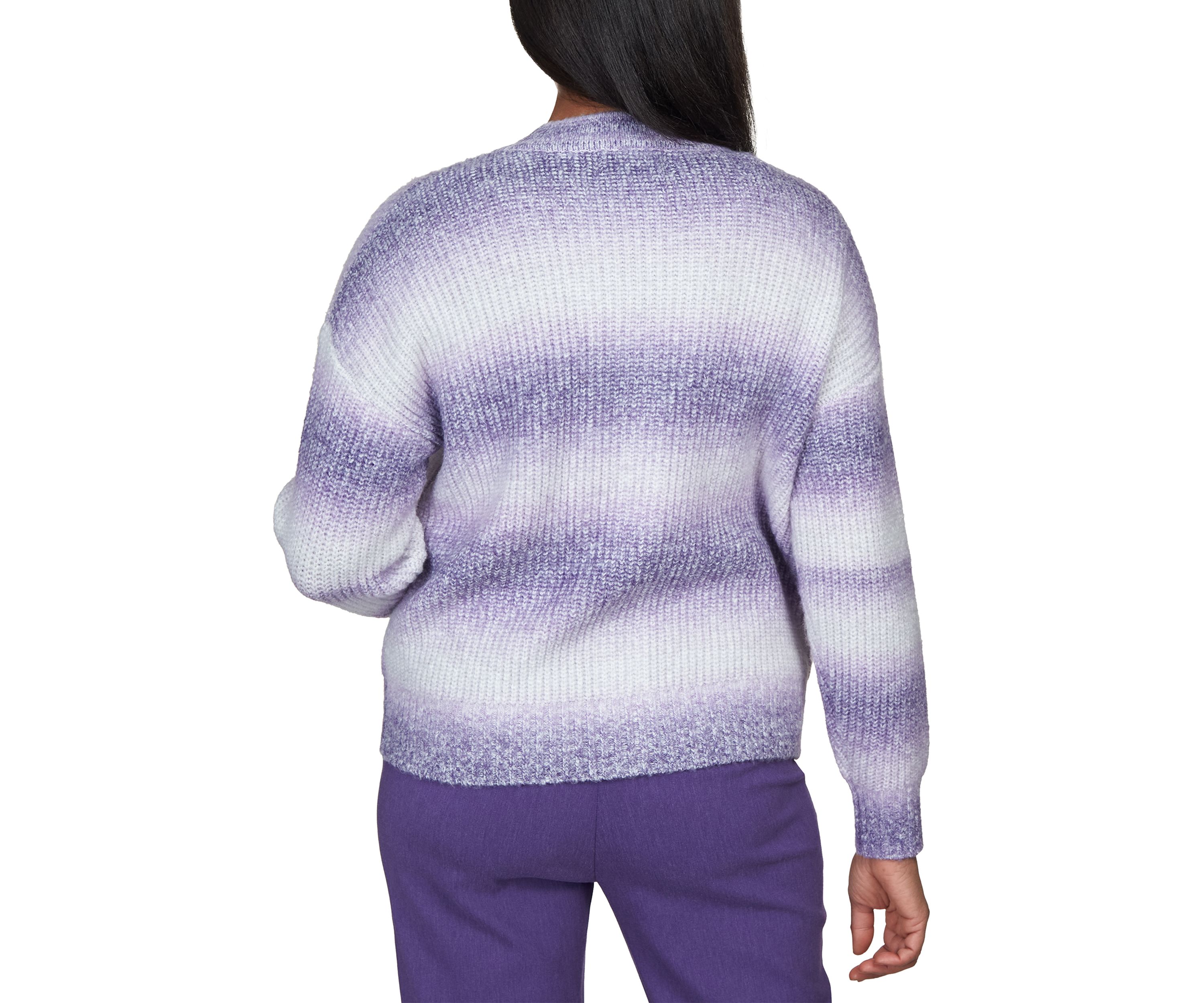Petite Ombré Stripe Cardigan 