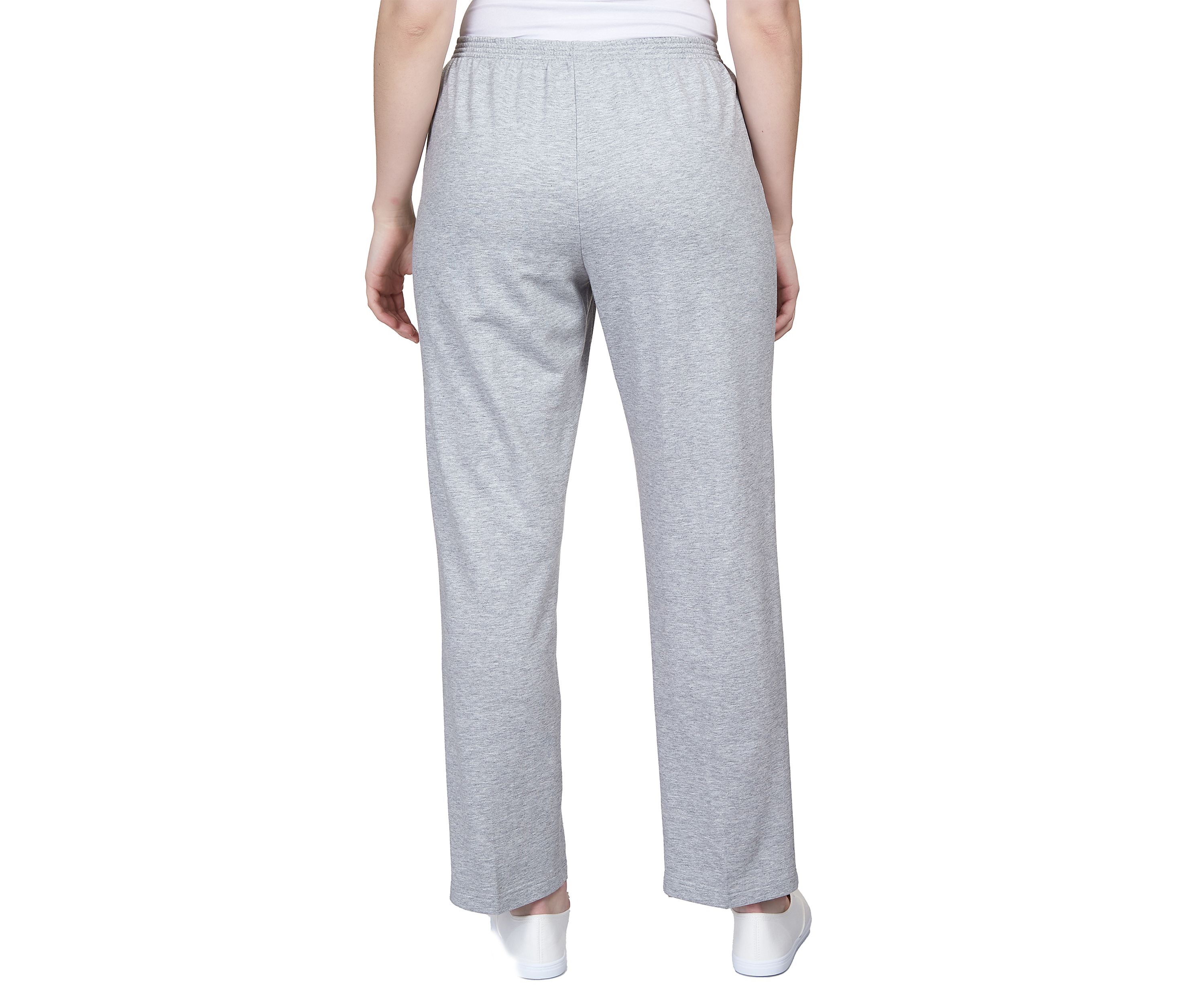 Womens Comfort Zone French Terry Stretch Waist Short Length Pants