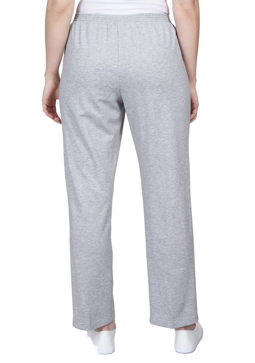 Womens Comfort Zone French Terry Stretch Waist Short Length Pants