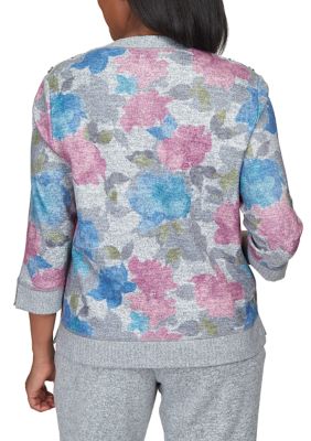 Women's Comfort Zone Shadow Floral Top