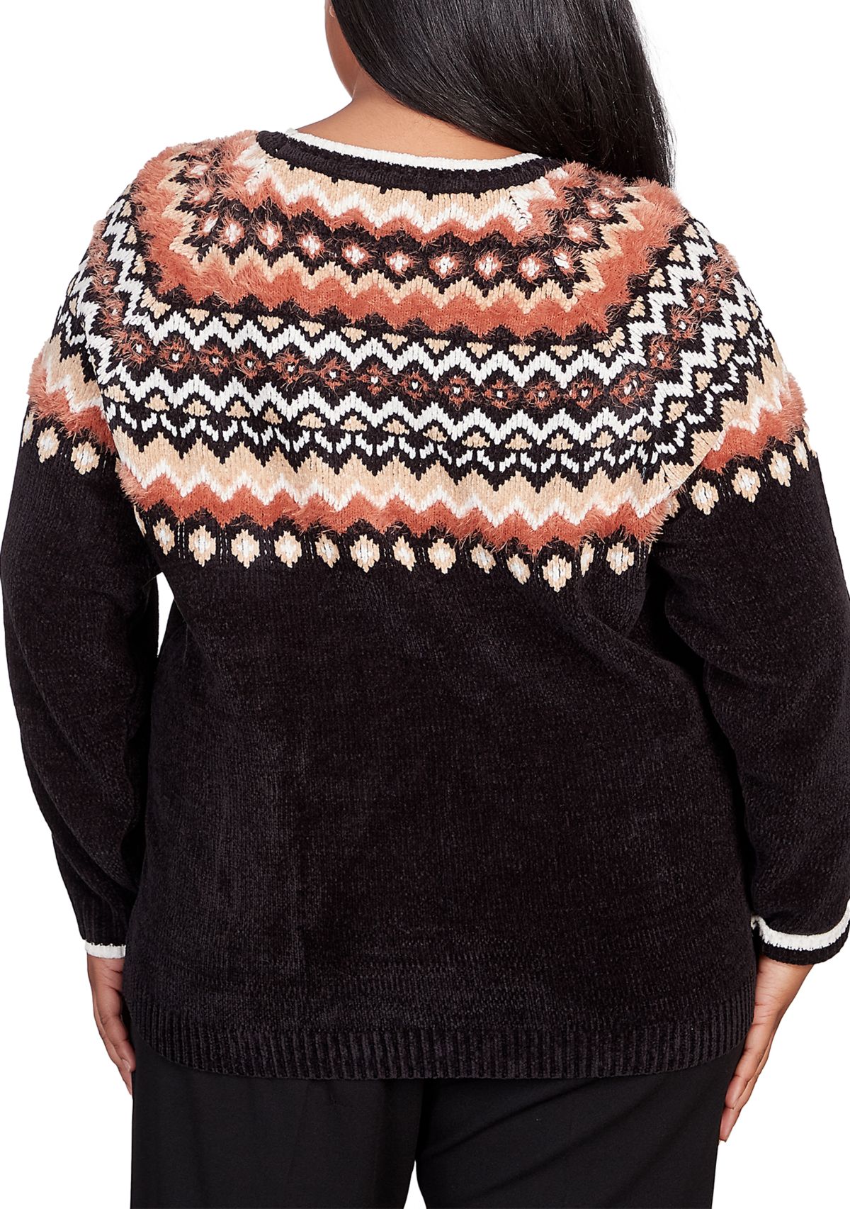 Plus Size Fair Isle Sweater 