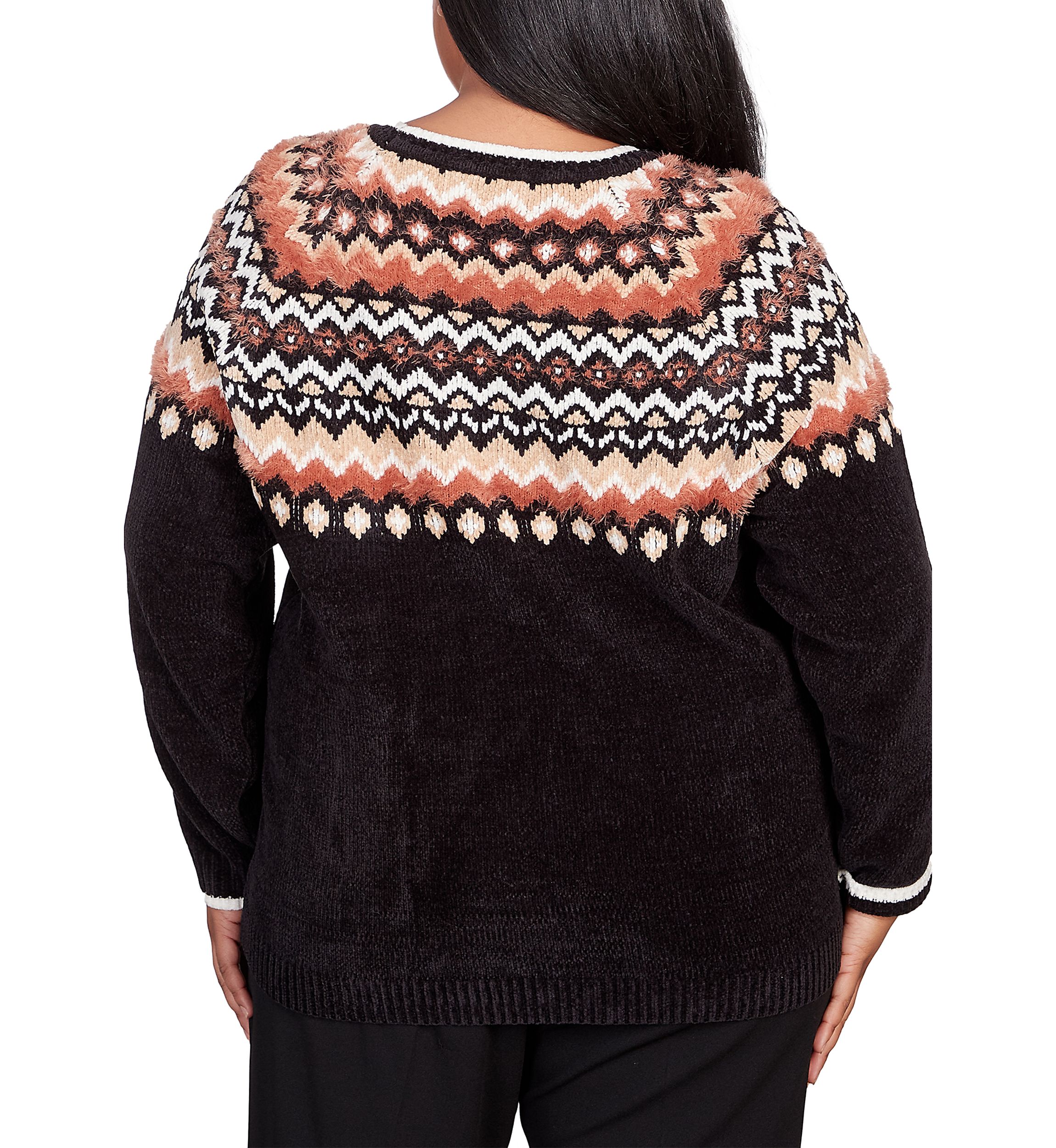 Plus Size Fair Isle Sweater 