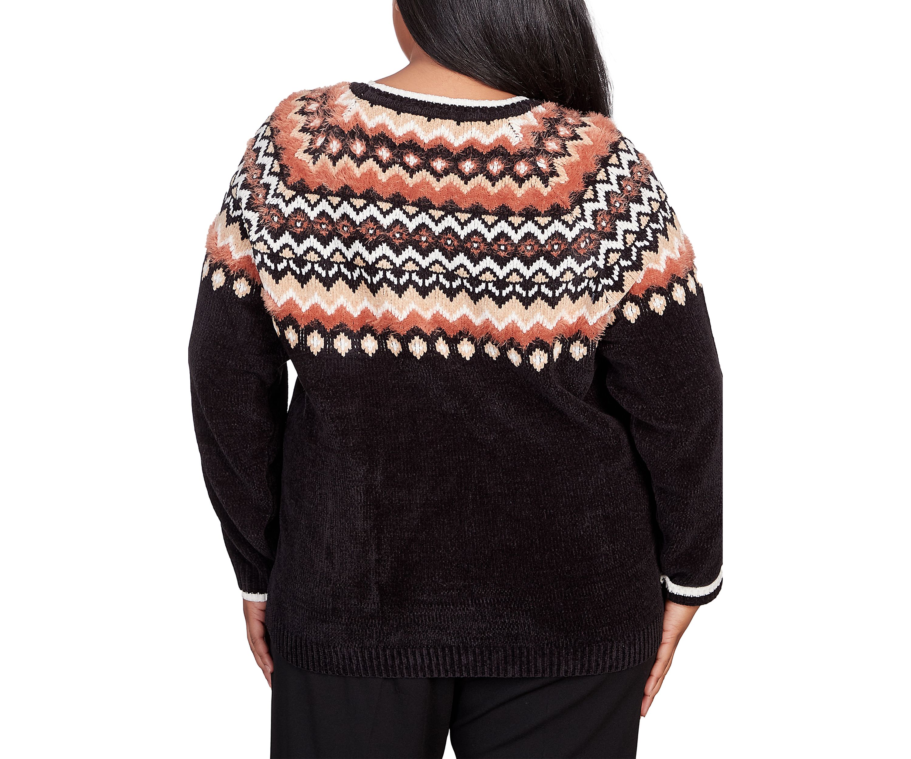 Plus Size Fair Isle Sweater 