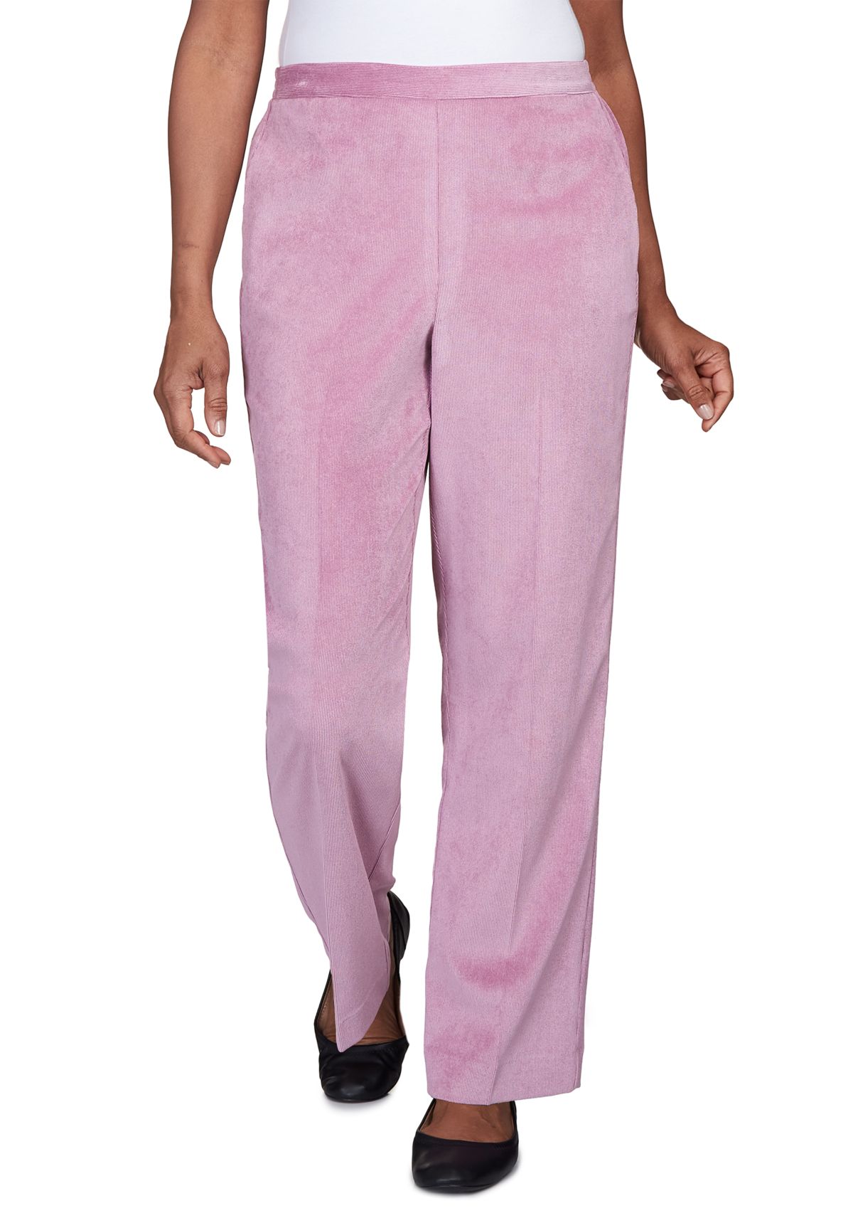 Womens Swiss Chalet Sleek Corduroy Short Length Pants