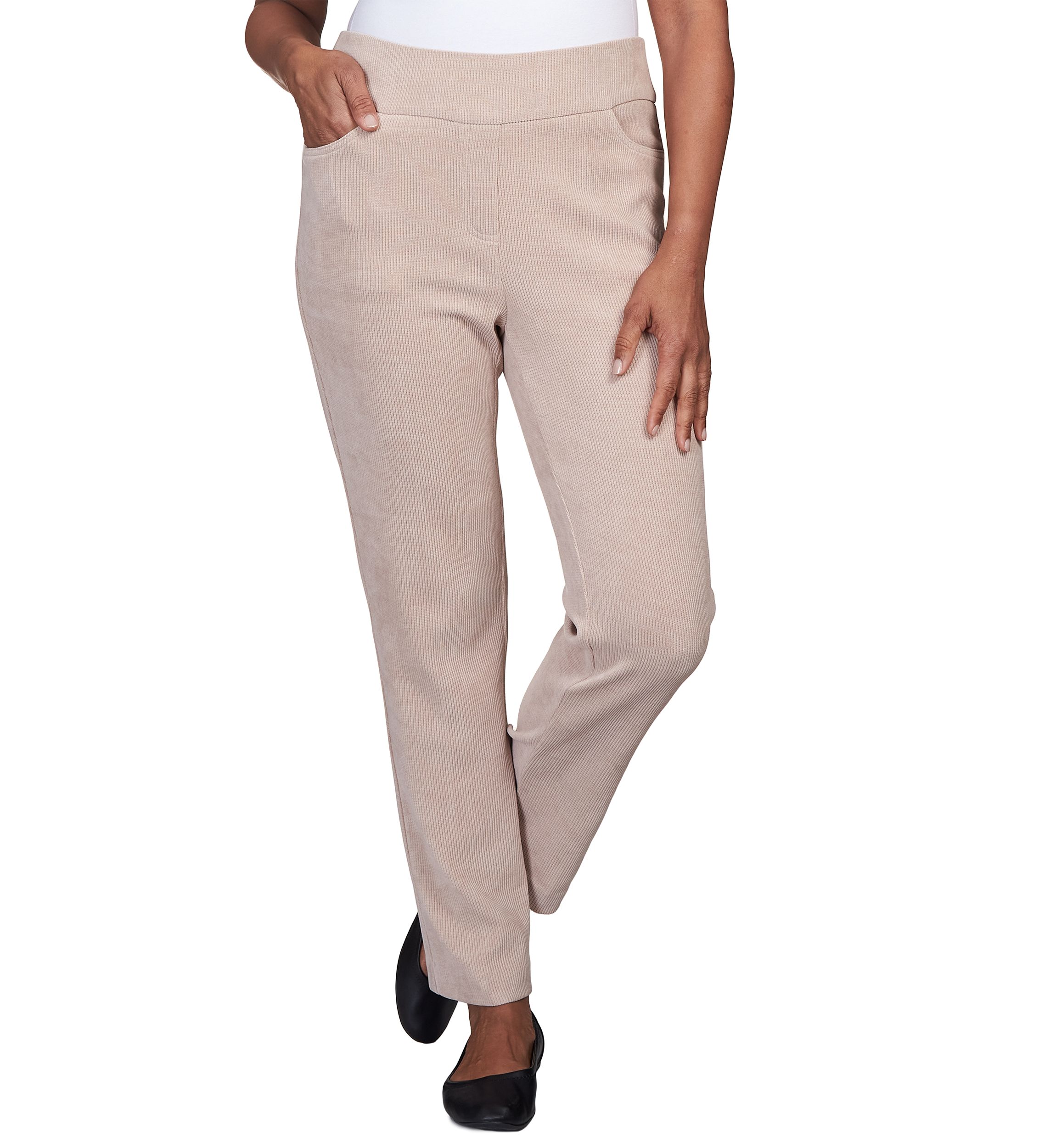 Womens St.Moritz Knit Corduroy Pull On Short Length Pants