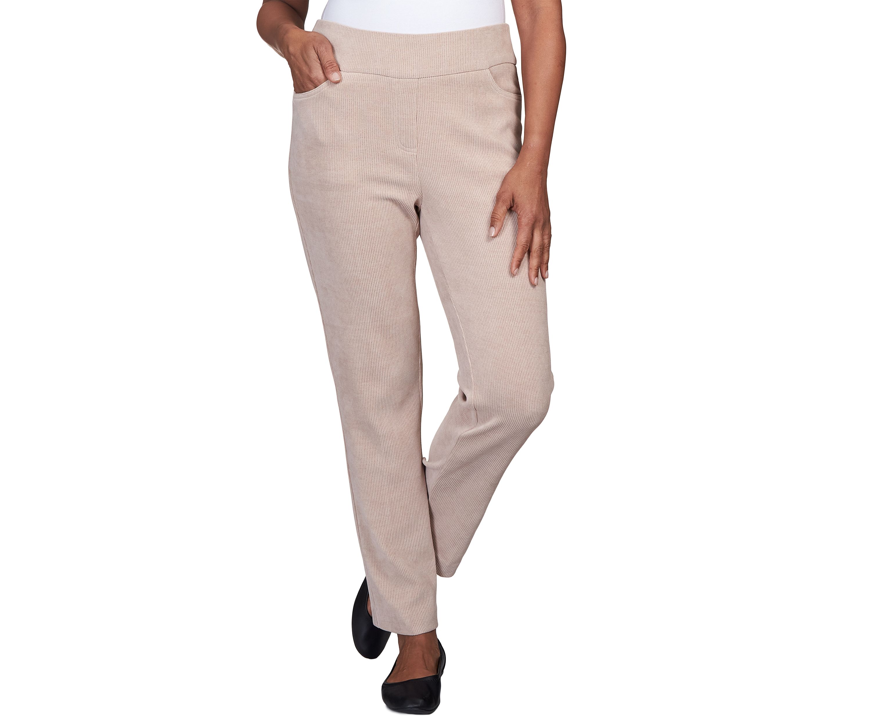 Womens St.Moritz Knit Corduroy Pull On Short Length Pants