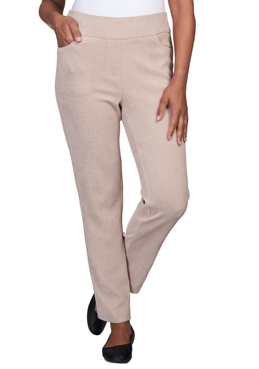 Womens St.Moritz Knit Corduroy Pull On Short Length Pants