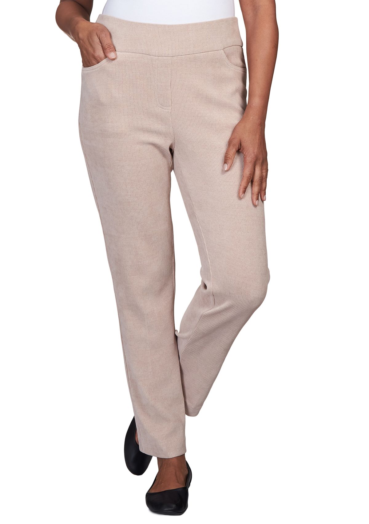 Womens St.Moritz Knit Corduroy Pull On Average Length Pants