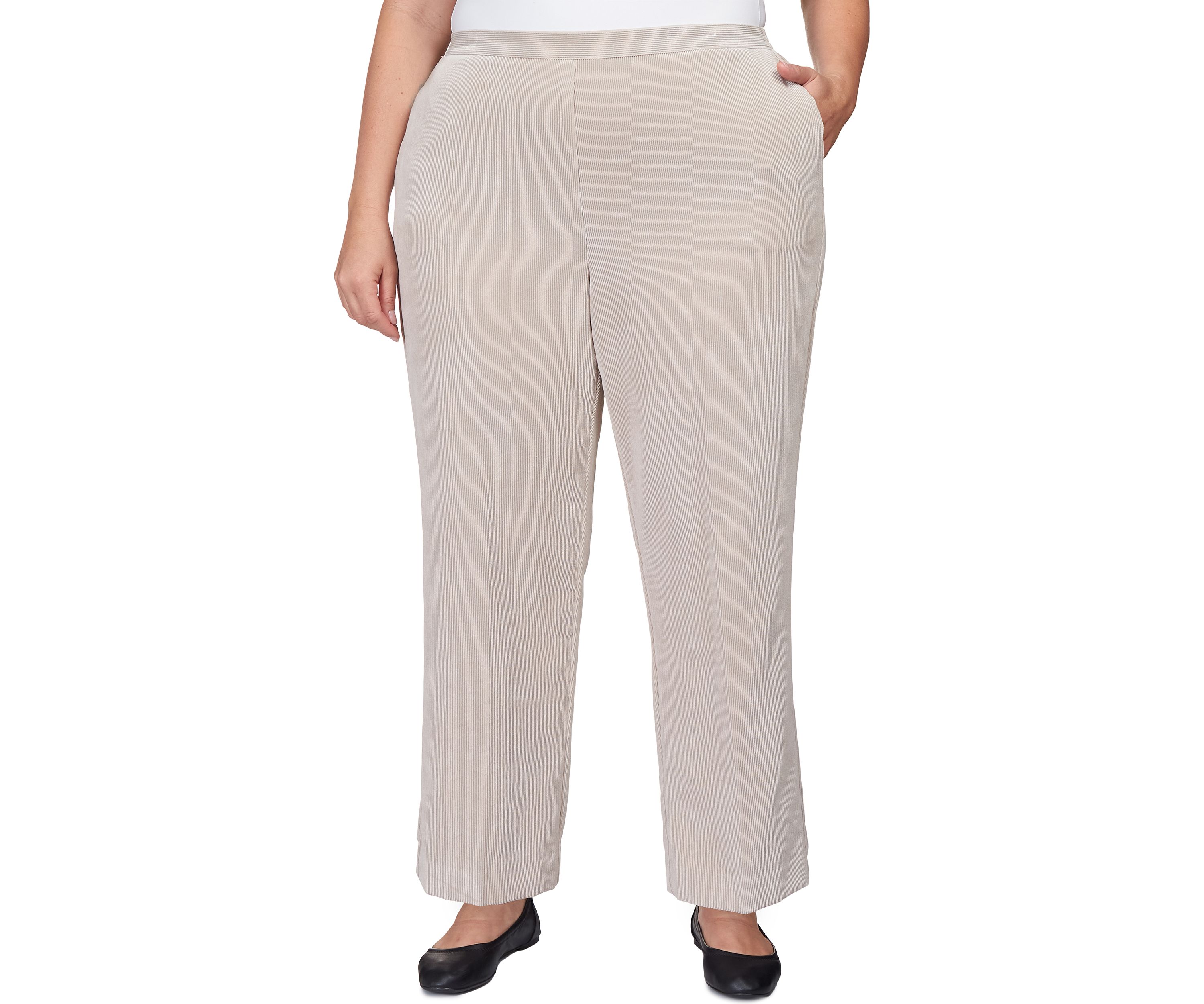 Plus Size Corduroy Short Pants