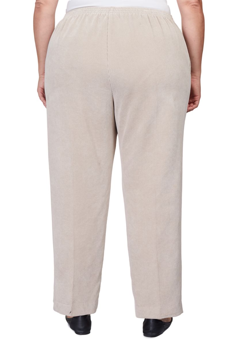 Plus Size Corduroy Short Pants
