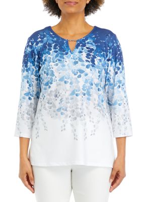 Women's Leaf Printed Blouse