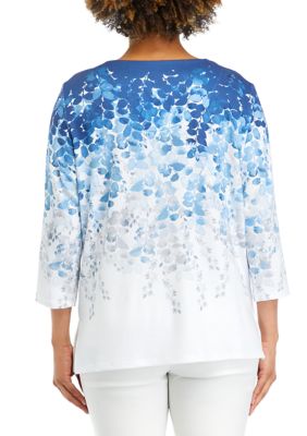 Women's Leaf Printed Blouse