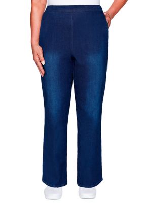 alfred dunner denim pull on pants