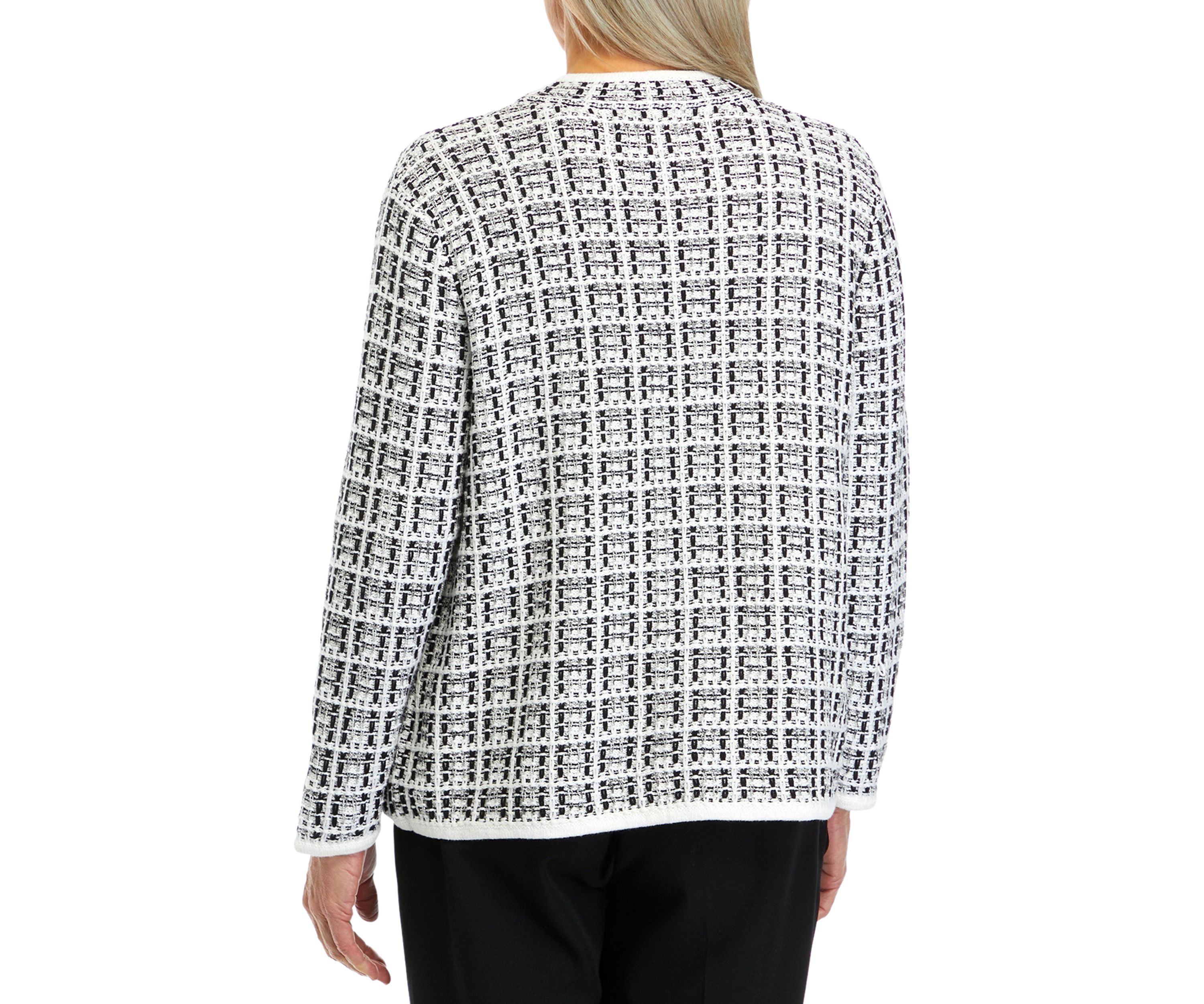 Womens Textured Knit Jacket