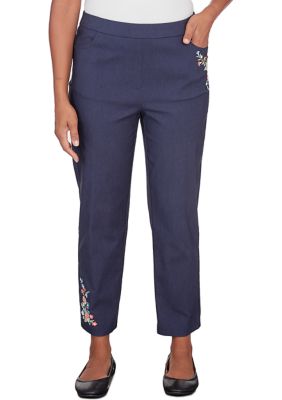 Women's A Fresh Start Embroidered Allure Ankle Pants