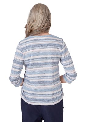 Women's A Fresh Start Spliced Stripe Top