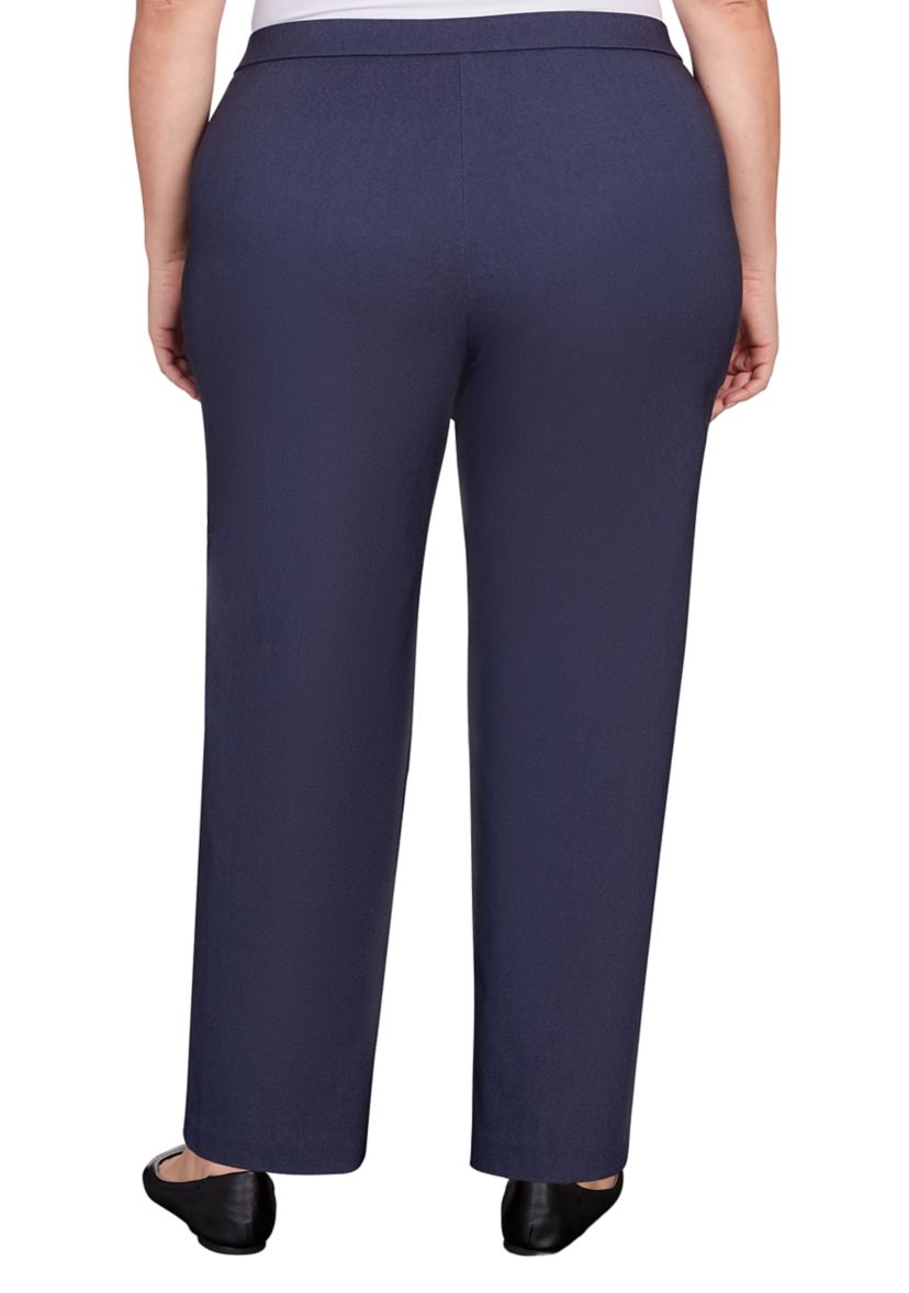 Plus Size A Fresh Start Embroidered Allure Ankle Pants