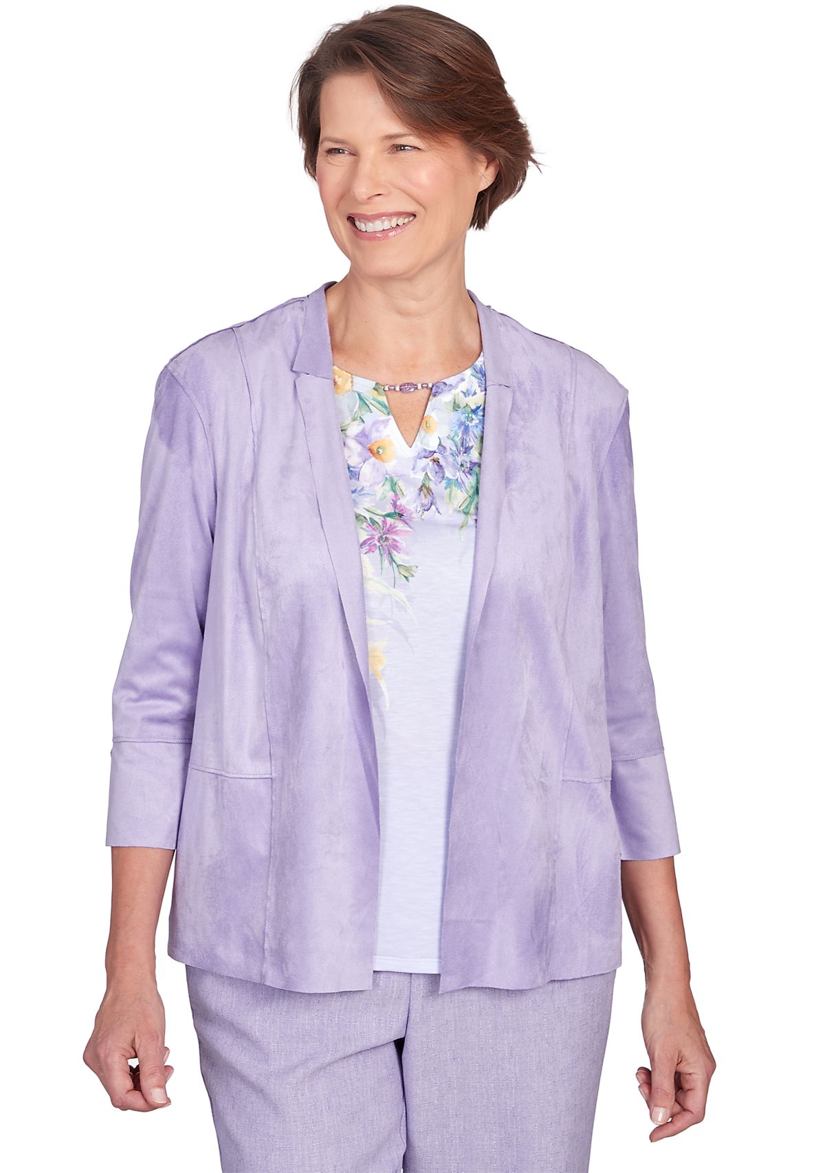 Womens Isnt It Romantic Suede Jacket