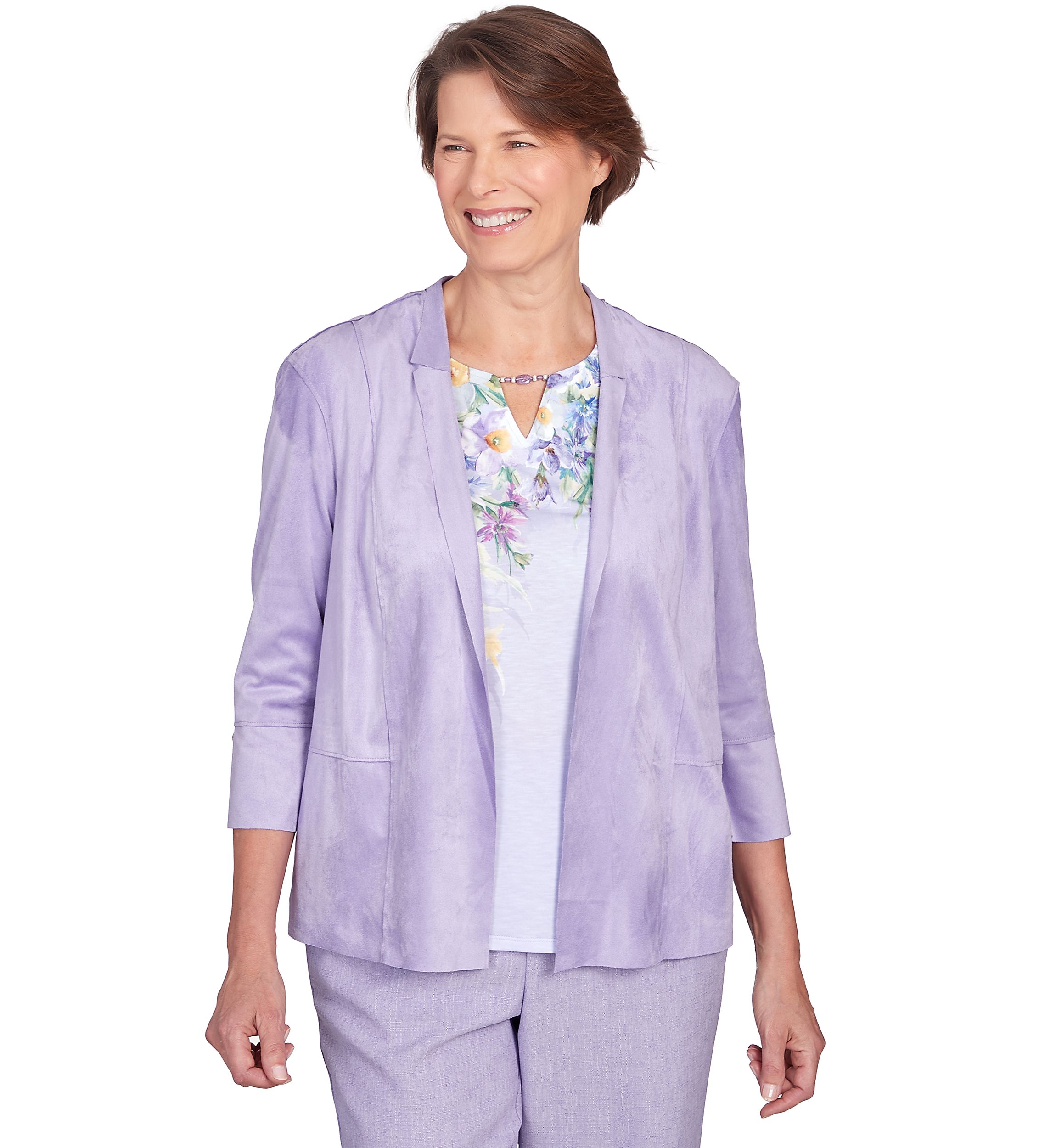Womens Isnt It Romantic Suede Jacket