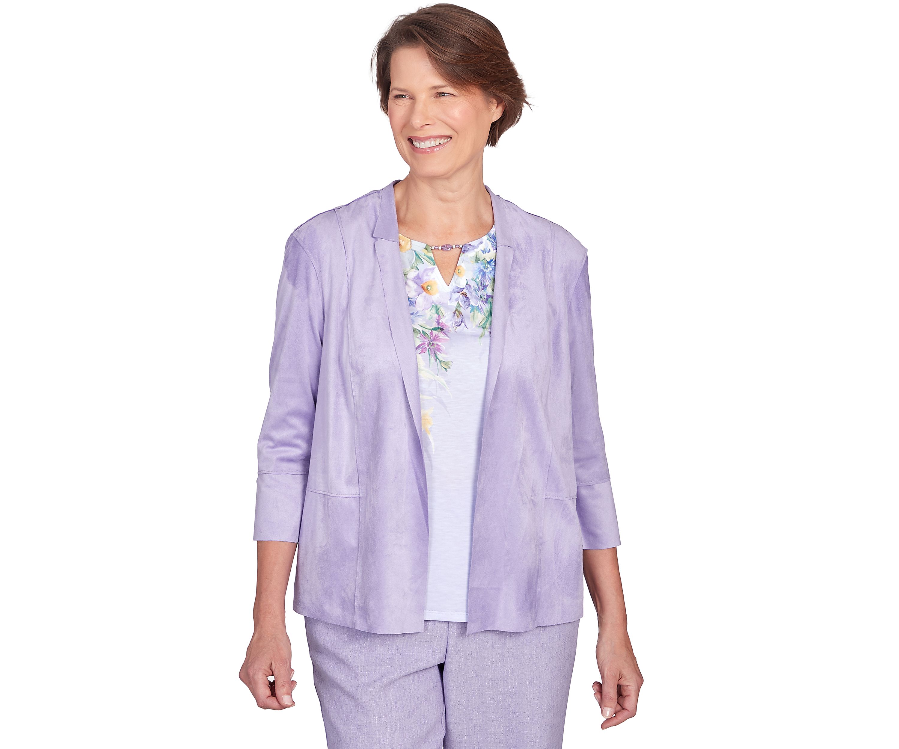 Womens Isnt It Romantic Suede Jacket
