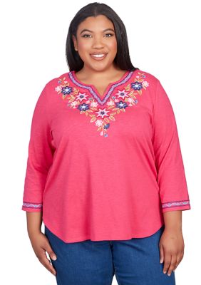 CHGBMOK Womens Tops 2023 Summer Plus Size Women Plus Size Tops