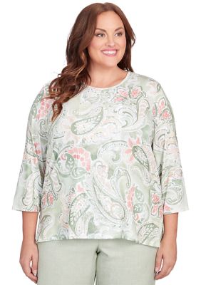 Plus English Garden Paisley Top