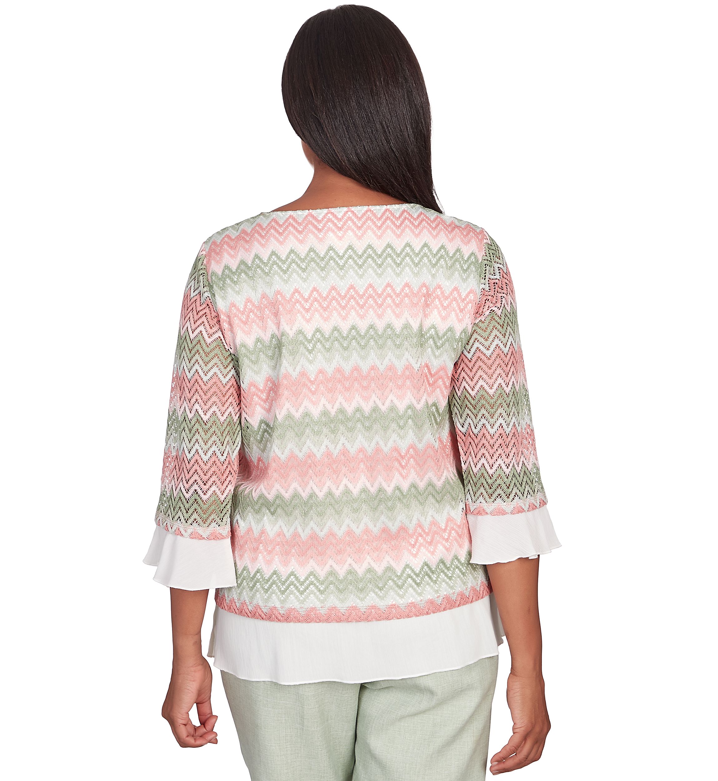 Petite English Garden Zig Zag Textured Top