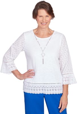 Women's Tradewinds Eyelet Trim Top