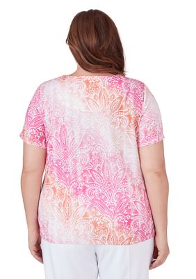 Plus Paradise Island Ombré Medallion Top