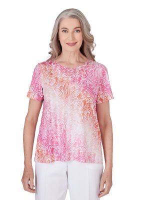 Petite Paradise Island Ombré Medallion Top