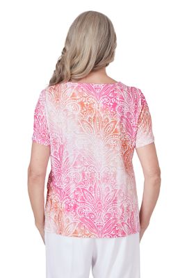 Petite Paradise Island Ombré Medallion Top