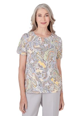 Women's Charleston Paisley Top