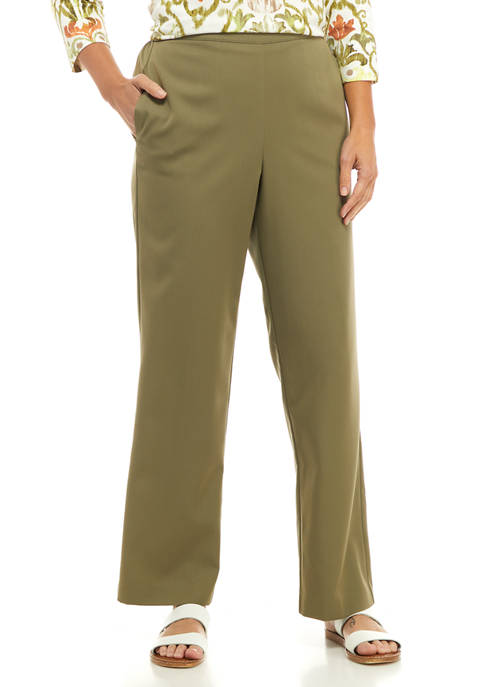 Alfred Dunner Womens San Antonio Proportioned Medium Pants