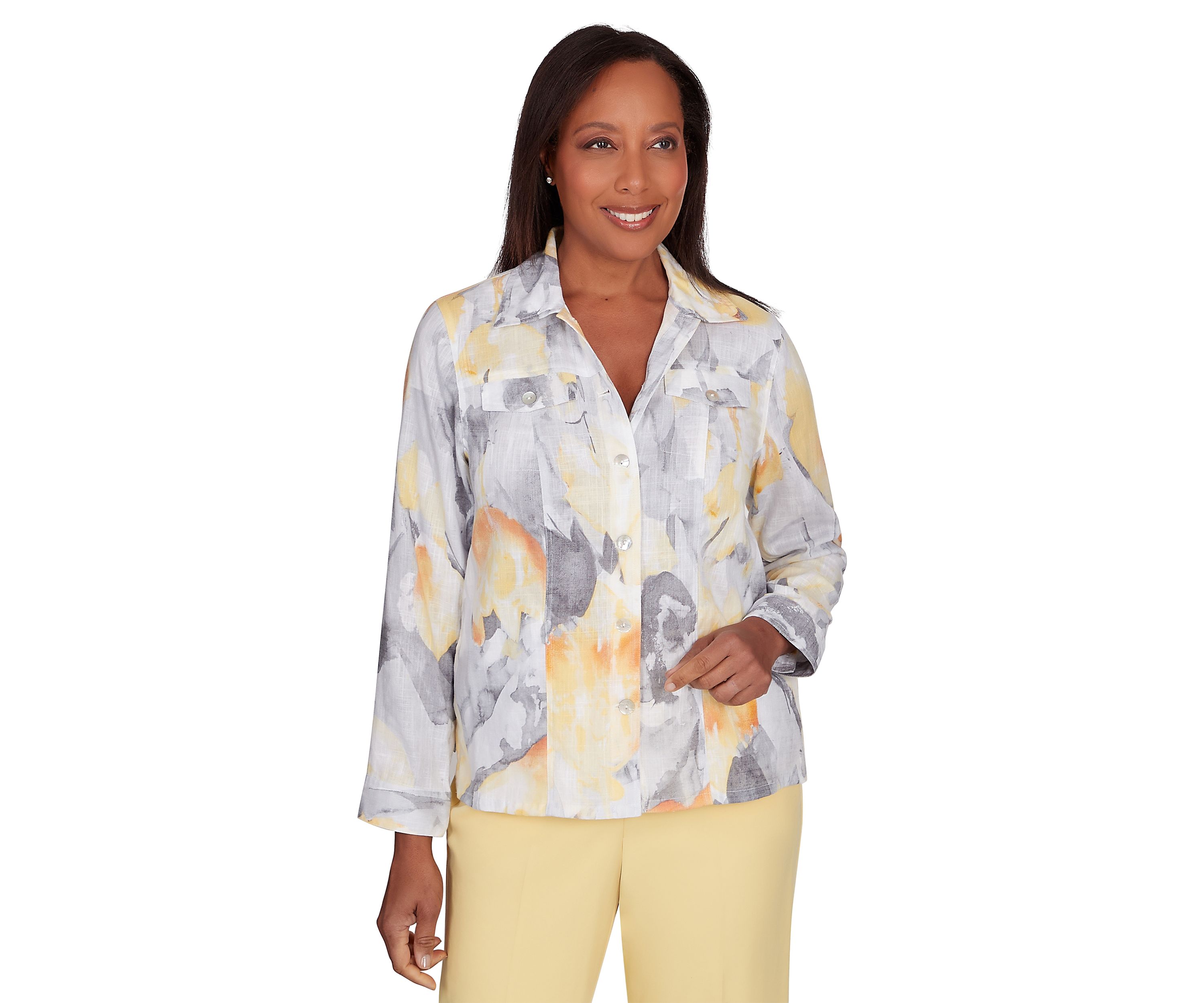 Petite Charleston Watercolor Abstract Jacket