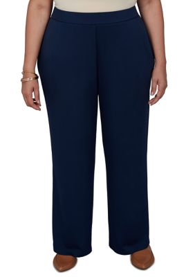 Alfred Dunner Women's Plus Size Good To Go Proportioned Medium Pants, 3XL