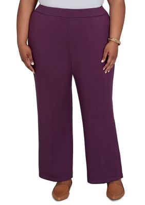 Alfred Dunner Women's Plus Size Good To Go Proportioned Medium Pants, 1X