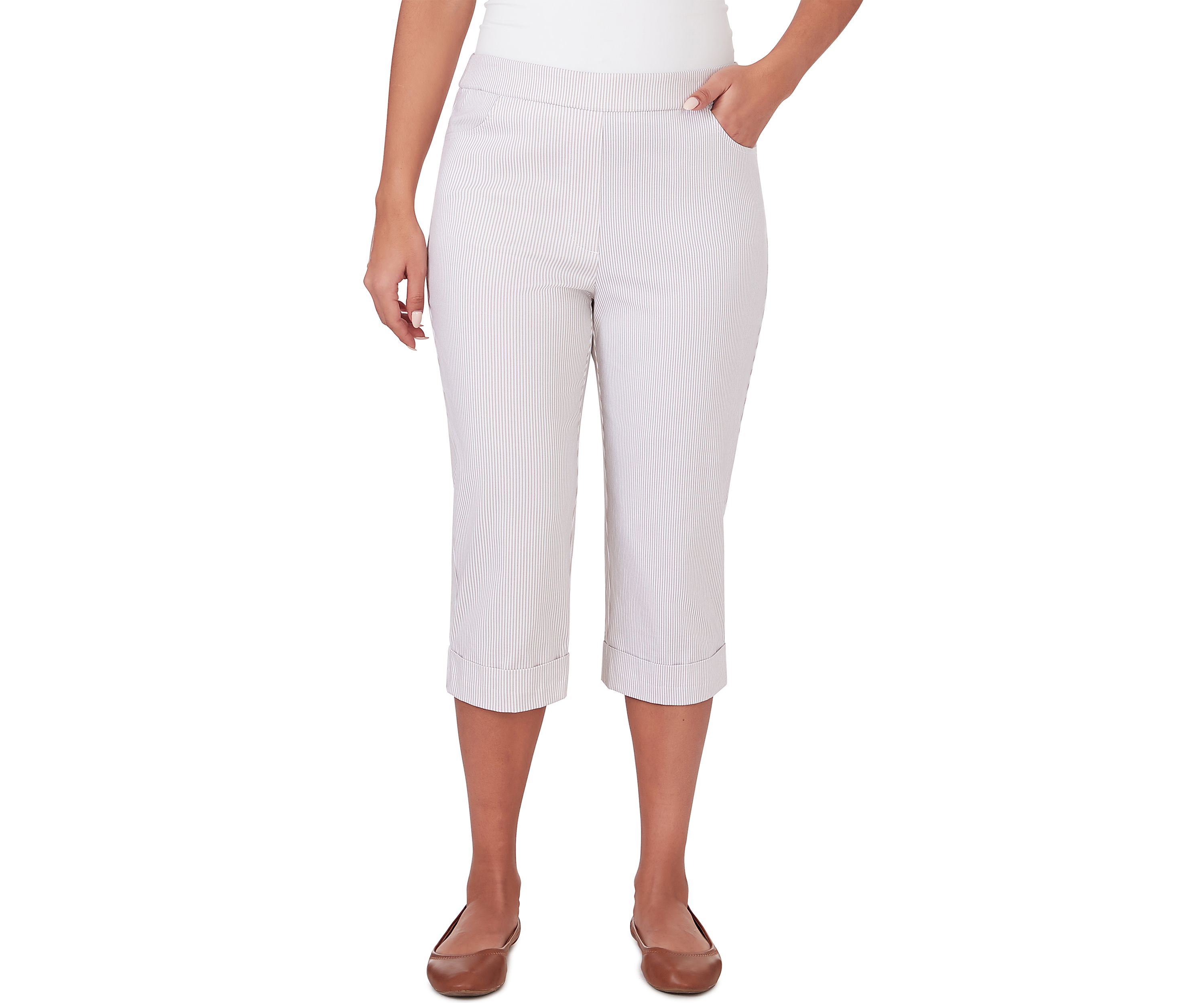 Womens Garden Party Stripe Clamdigger Pants