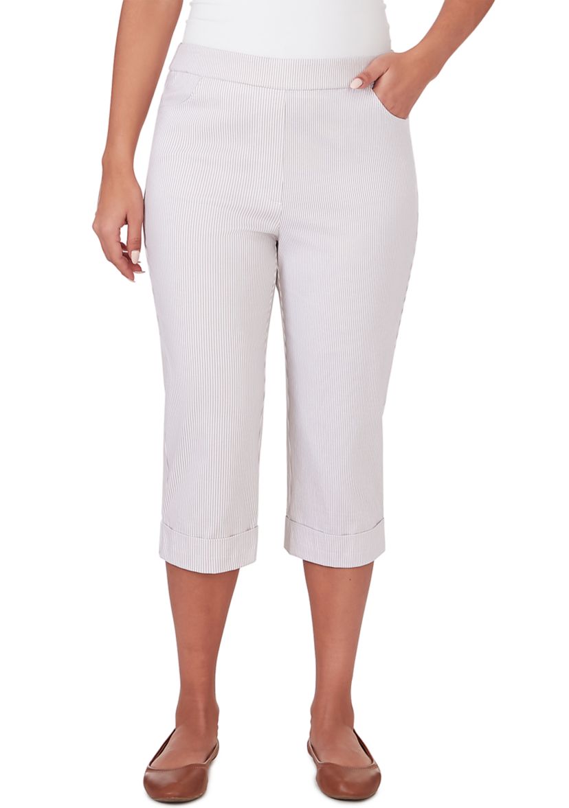 Womens Garden Party Stripe Clamdigger Pants