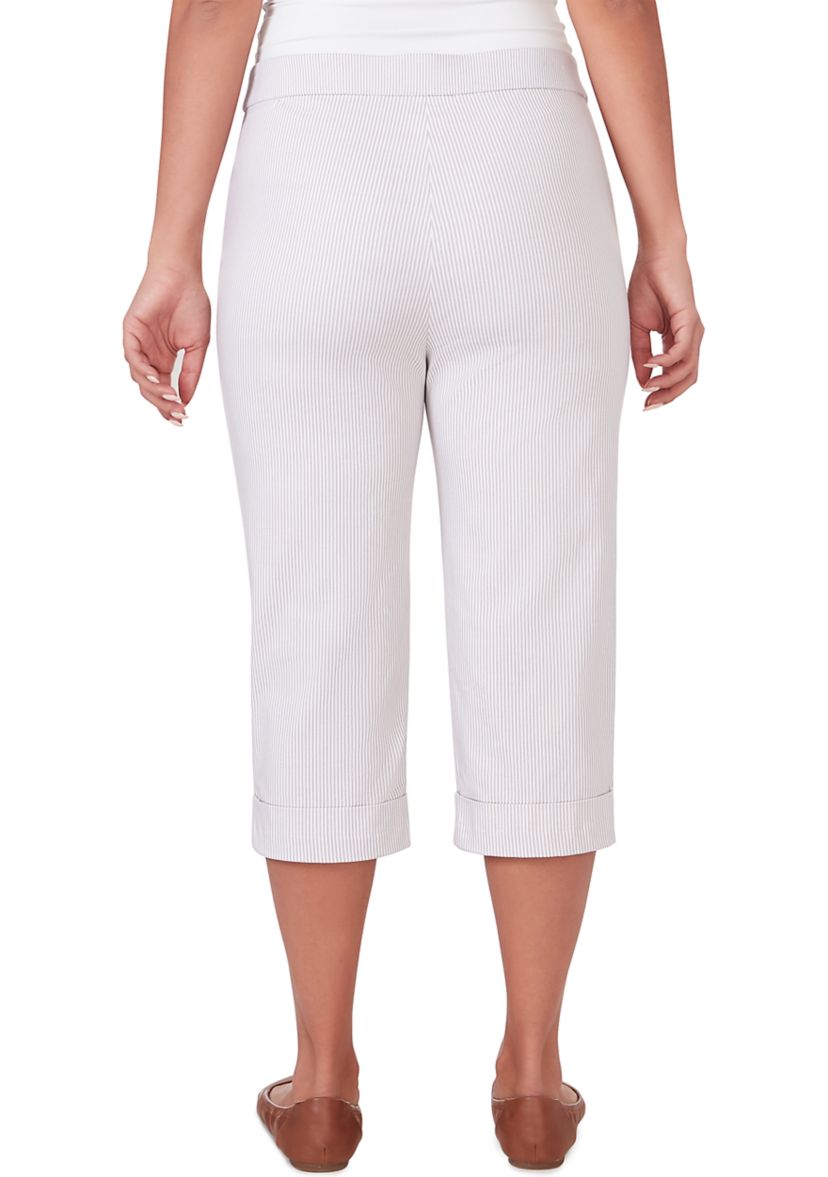 Womens Garden Party Stripe Clamdigger Pants