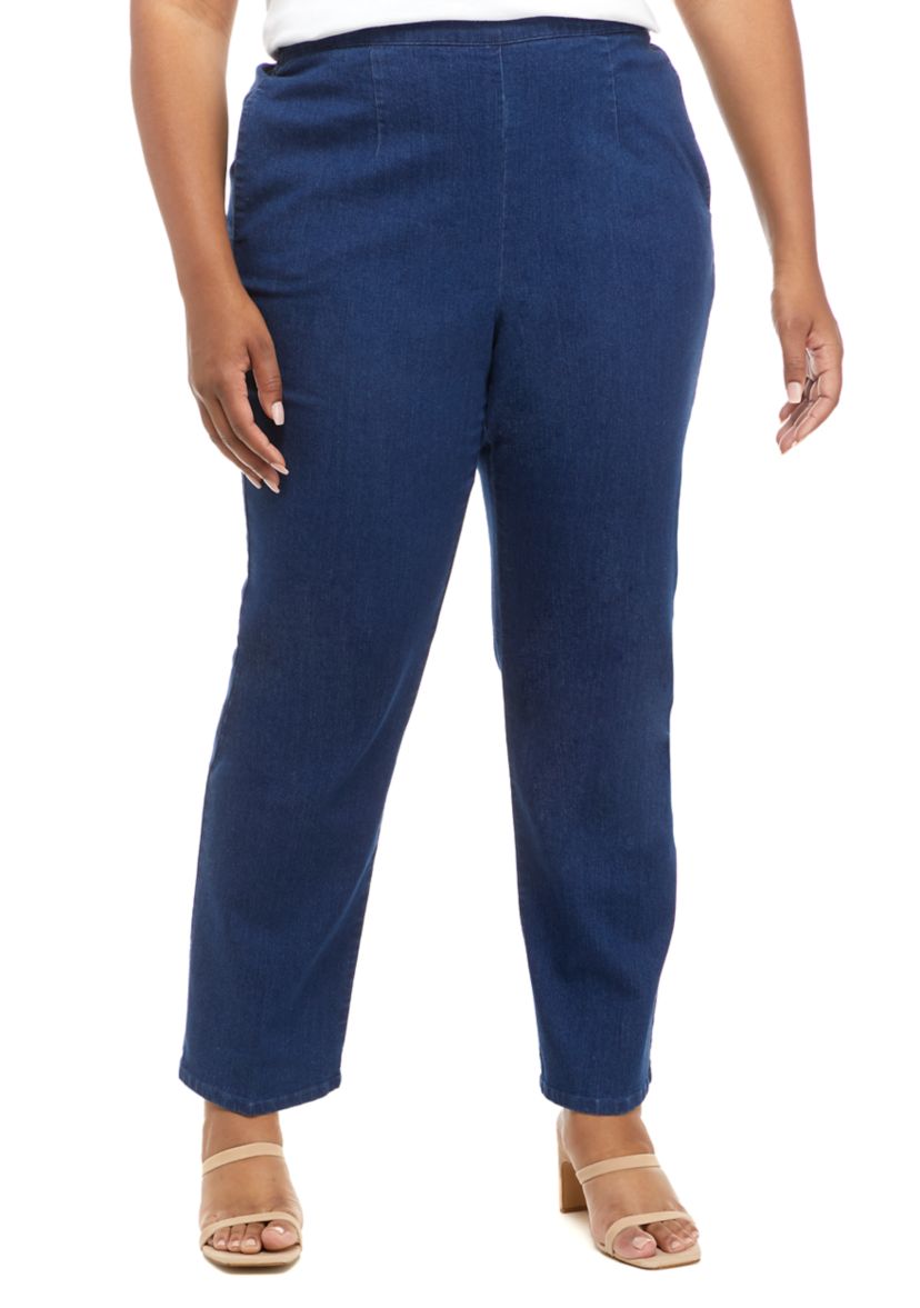 Plus Size Bryce Canyon Denim Straight Leg Medium Length Pants
