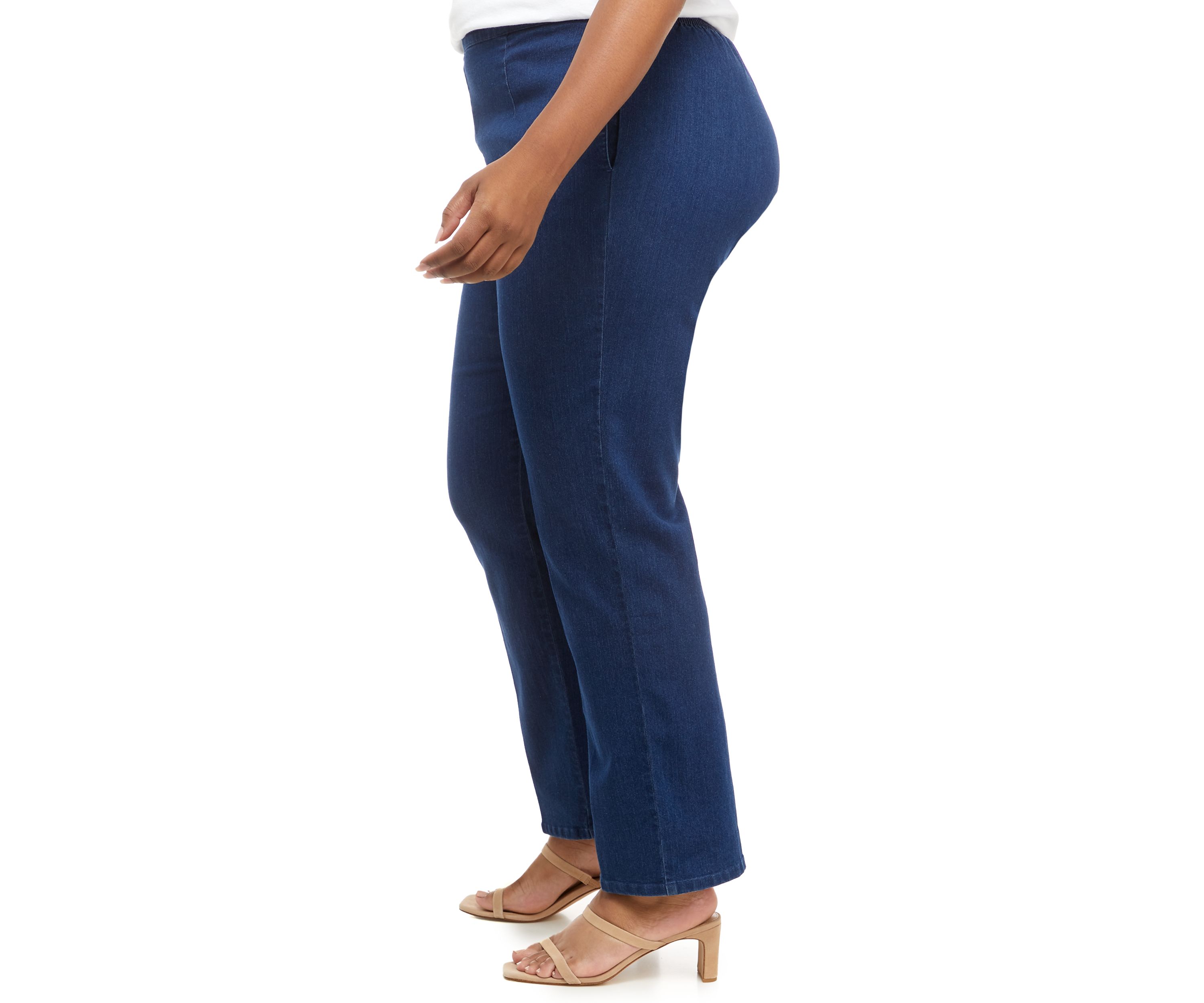Plus Size Bryce Canyon Denim Straight Leg Medium Length Pants