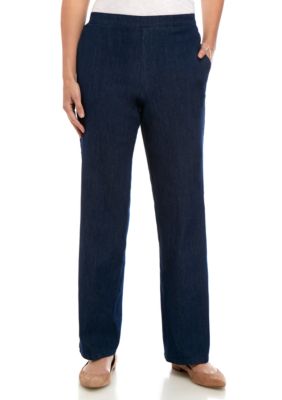 alfred dunner pull on denim jeans