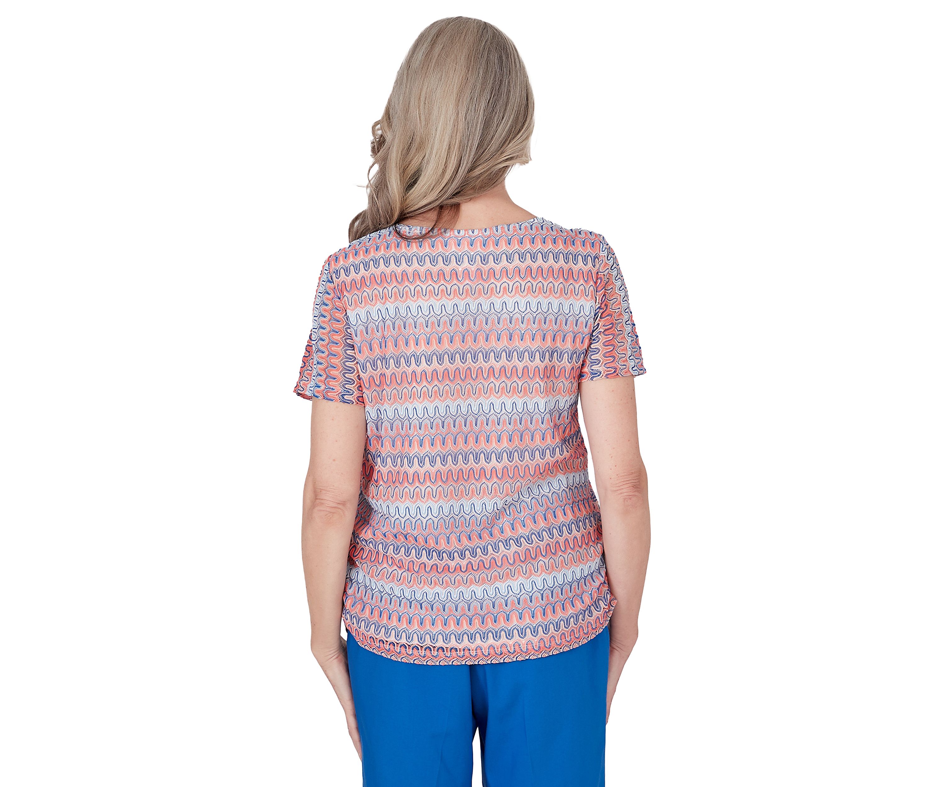 Womens Neptune Beach Splice Texture Stripe Top
