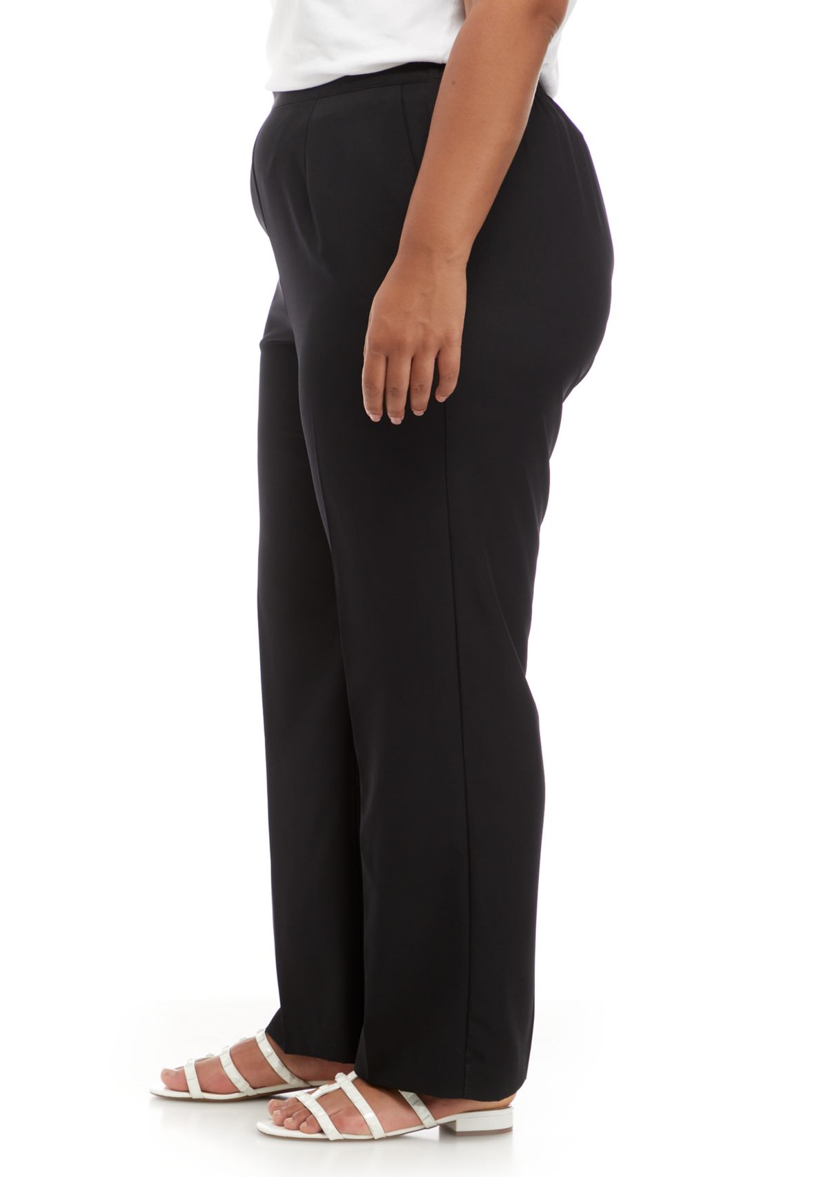 Plus Size Battery Park Proportion Short Pull On Pants