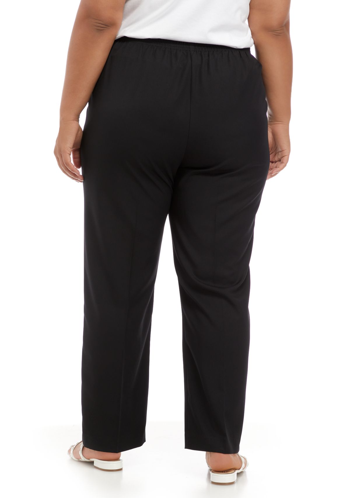 Alfred Dunner Plus Size Battery Park Proportion Medium Pull-On Pants | Belk