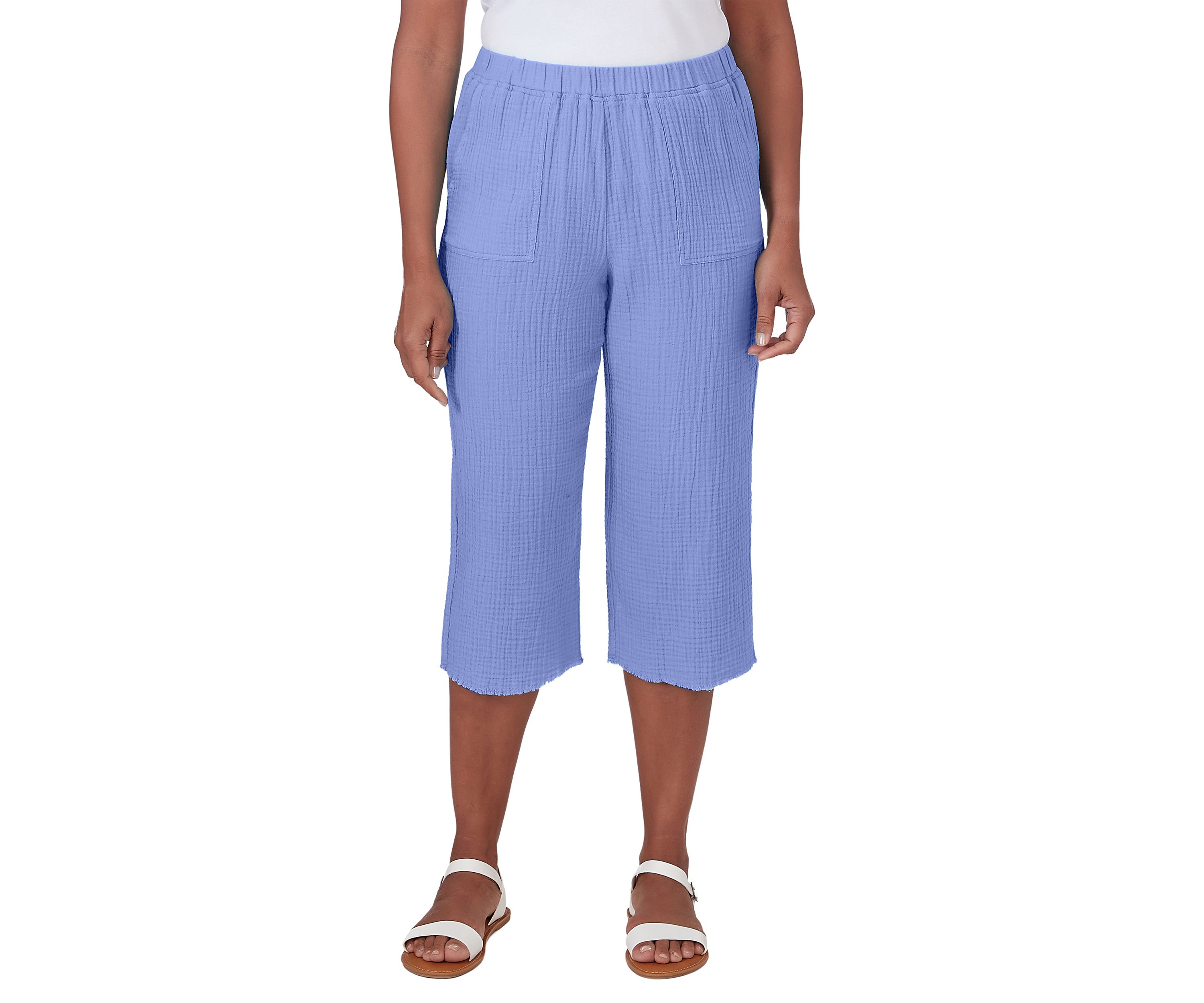 Womens Summer Breeze Capri Double Gauze Pants