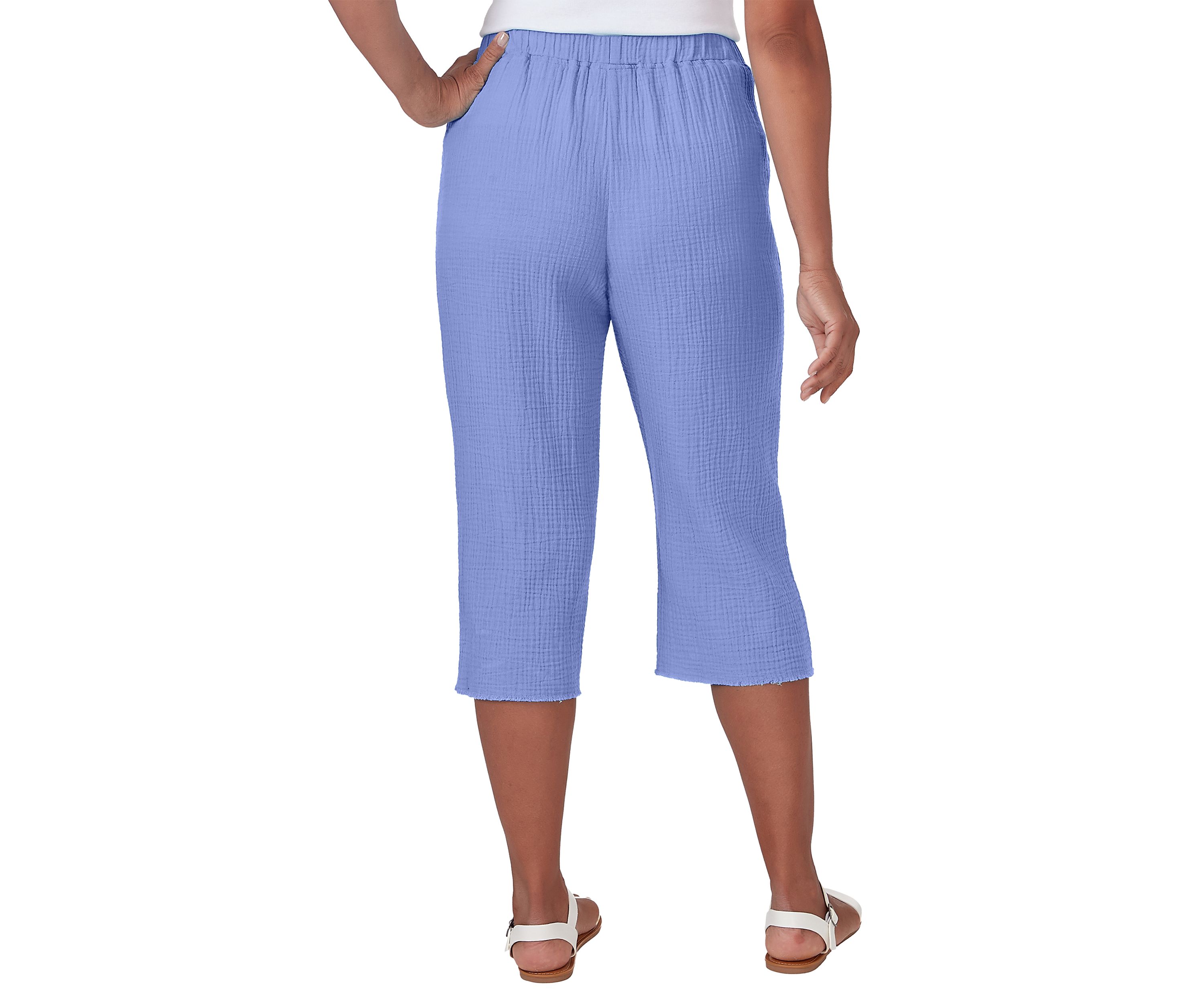 Womens Summer Breeze Capri Double Gauze Pants