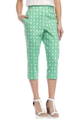 Alfred Dunner Petite Bahama Bays Turtle Print Capri | belk