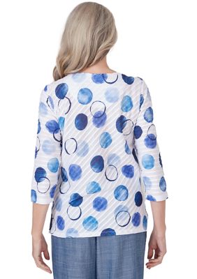 Women's Blue Bayou Dots Shirt