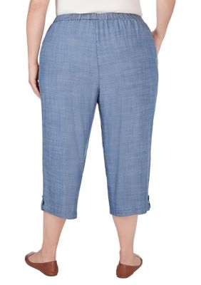 Plus Blue Bayou Capri Pants